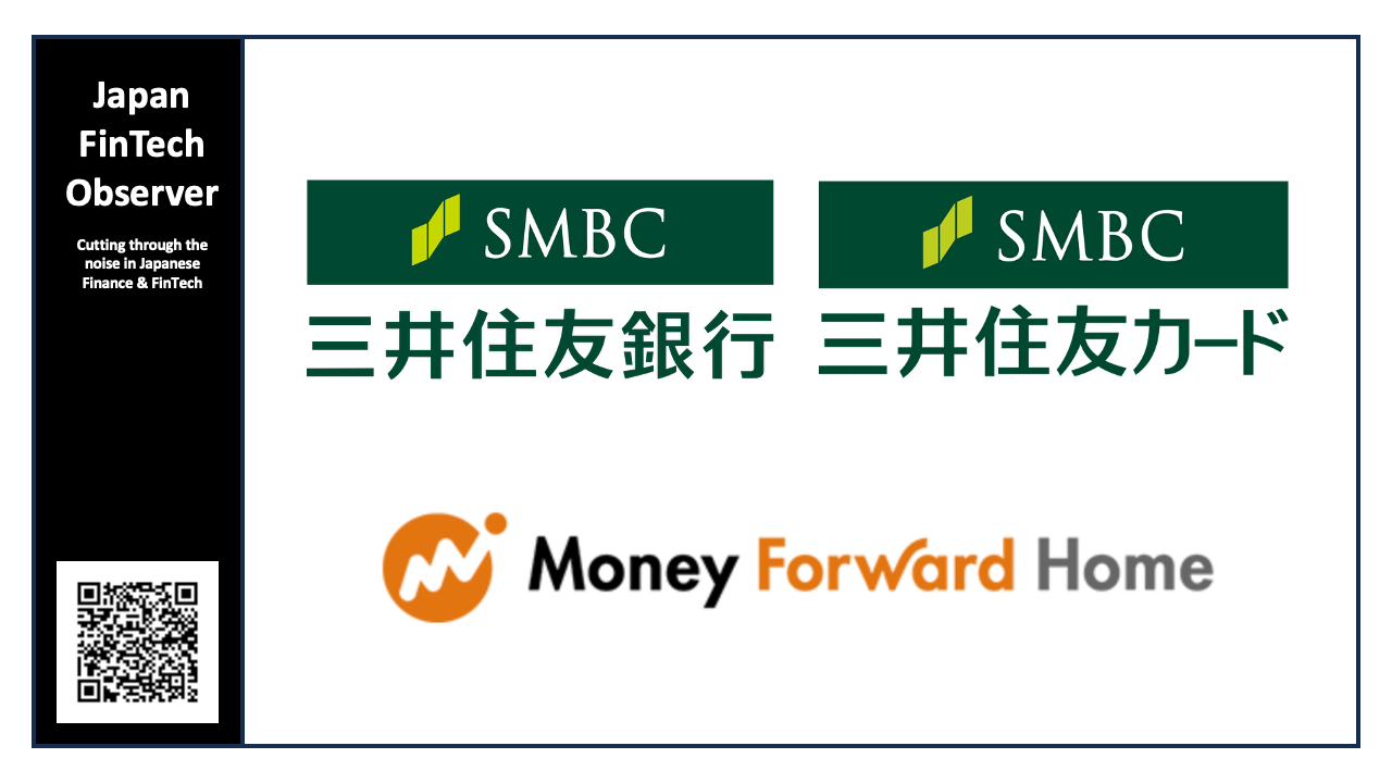 Money Forward Functions to be Integrated into SMBC Bank and Sumitomo Mitsui Card Apps