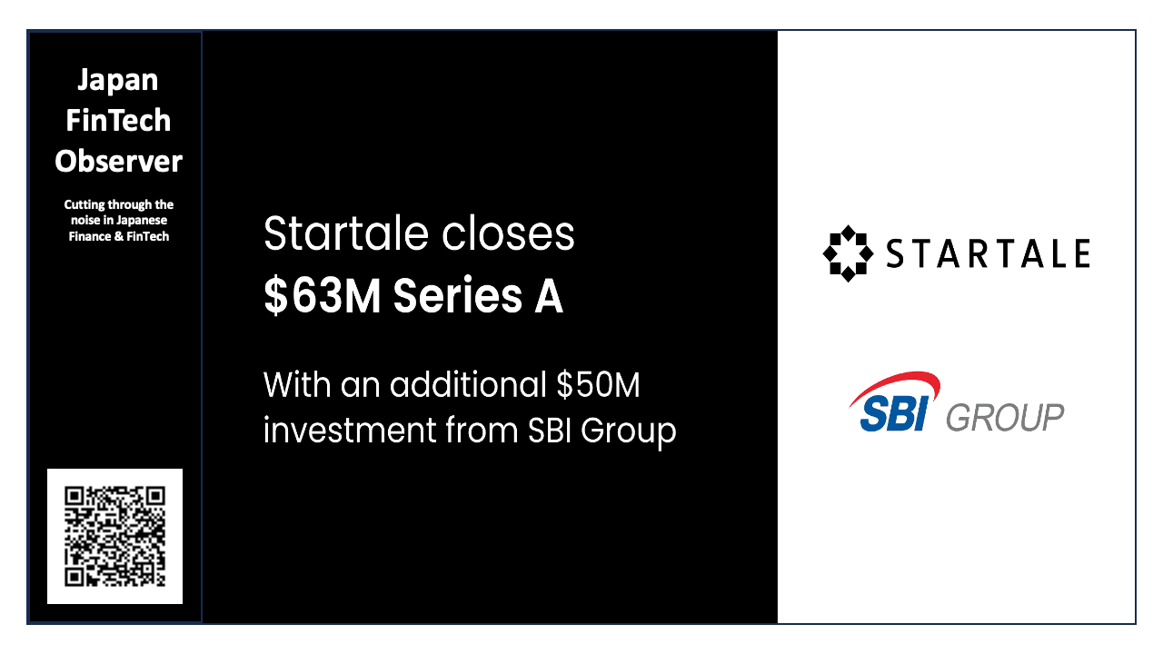Startale Group Secures USD 63m Series A as Sony and SBI Group Signal Strong Support for Web3 Infrastructure