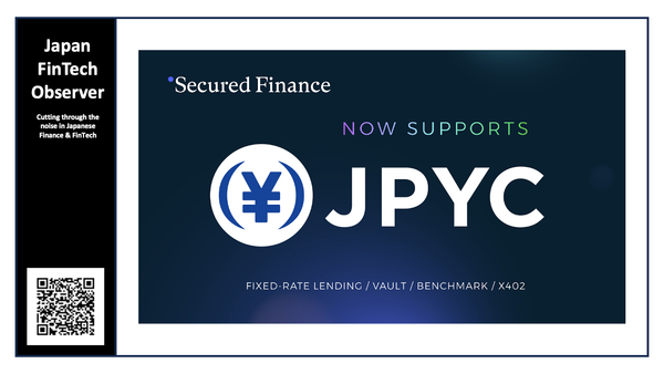 Secured Finance Announces New JPYC-Based Product Suite