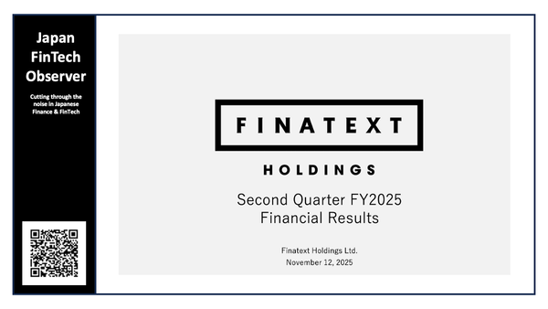 Finatext Second Quarter Financial Results