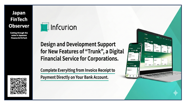 Infcurion Tapped by SMBC Group to Power Invoice Digitization and Card Payment Features in Corporate Finance Platform ‘Trunk’